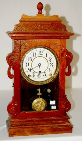 Seth Thomas Black Walnut Shelf Clock — Antique Clocks Price Guide