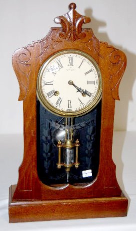 New Haven Black Walnut Shelf Clock — Antique Clocks Price Guide