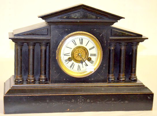 German H.A.C. Enameled Wood Mantel Clock — Antique Clocks Price Guide