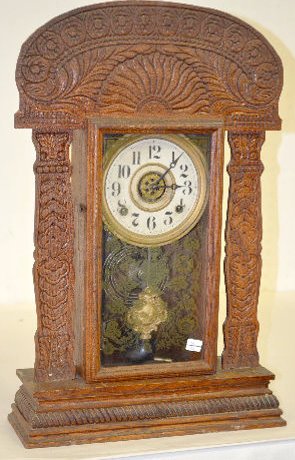Ingraham Oak "Atlantic" Variant Kitchen Clock — Antique Clocks Price Guide
