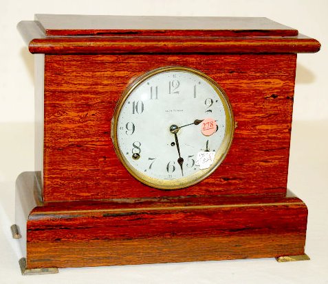 Seth Thomas "Belmont" Red Adamantine Mantel Clock — Antique Clocks Price Guide