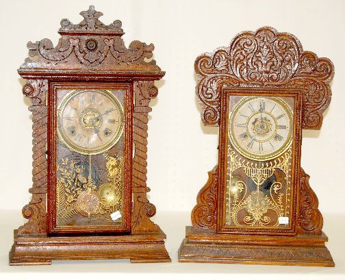 2 Oak Kitchen Clocks; Waterbury and Seth Thomas — Antique Clocks Price Guide
