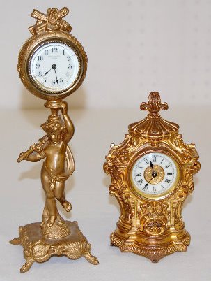 2 Novelty Clocks; New Haven and Ansonia — Antique Clocks Price Guide