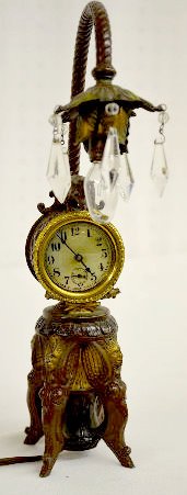 Waterbury Novelty Bear Lamp Clock — Antique Clocks Price Guide