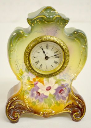 Ansonia "Agate" Miniature Royal Bonn Clock — Antique Clocks Price Guide