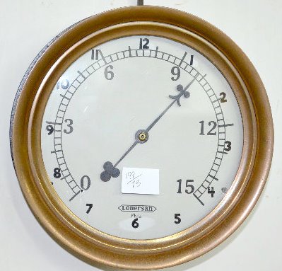 Lonergan, Phila. Brass & Cast Ship's Clock — Antique Clocks Price Guide