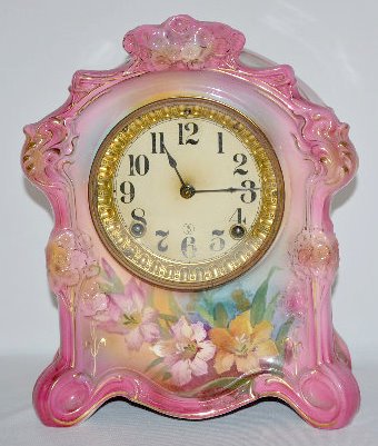 Ansonia Royal Bonn "La Scarpe" China Clock — Antique Clocks Price Guide