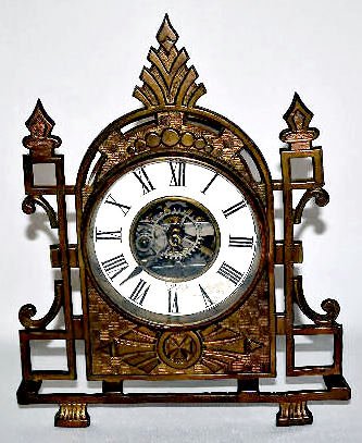 EN Welch "La Reine" Metal Novelty Clock — Antique Clocks Price Guide
