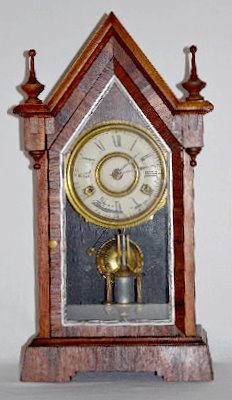 Jerome & Co. Sharp Gothic Shelf Clock — Antique Clocks Price Guide