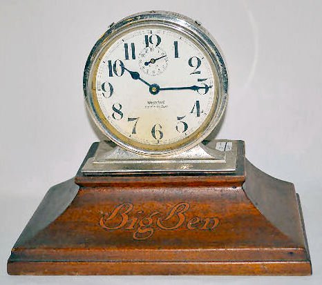 Westclox "Big Ben" Alarm Clock & Display — Antique Clocks Price Guide