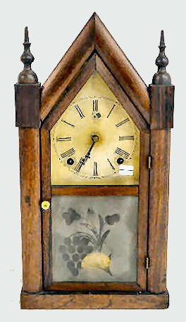 J.C. Brown Sharp Gothic Shelf Clock — Antique Clocks Price Guide