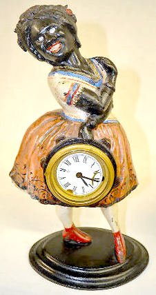 Cast Iron "Topsy" Blinking Eye Clock — Antique Clocks Price Guide