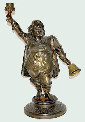 French Town Crier Bell Ringing Clock — Antique Clocks Price Guide