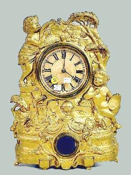 American Clock Co. Cherub Metal Case Clock — Antique Clocks Price Guide