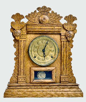 Oak E.N. Welch "Martini" Cabinet Clock — Antique Clocks Price Guide