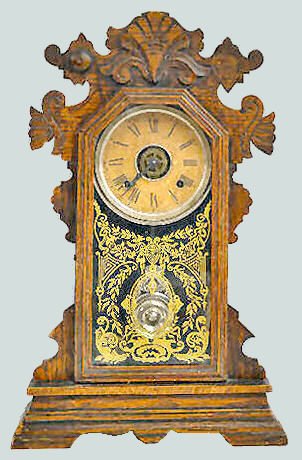 Ansonia "Dayton" Oak Kitchen Clock — Antique Clocks Price Guide