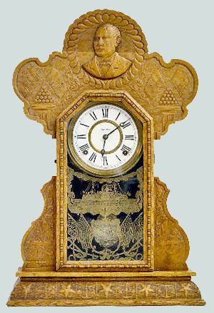 Ingraham Oak "McKinley" Kitchen Clock — Antique Clocks Price Guide