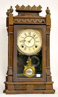 Gilbert "Dacca" 8 Day T & S Shelf Clock — Antique Clocks Price Guide