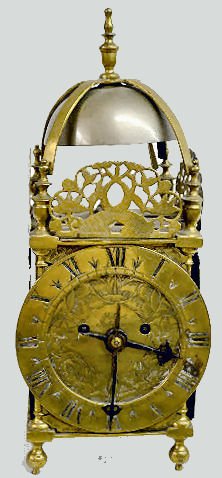 Brass English Lantern Clock, Thwaite & Reed — Antique Clocks Price Guide