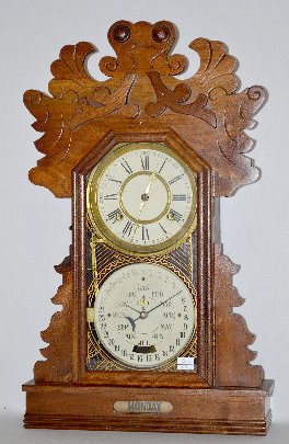Waterbury "Hardin" Feishtinger Calendar Clock — Antique Clocks Price Guide