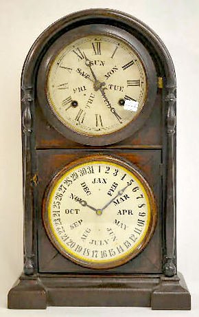 Welch "Italian No. 3" Calendar Clock — Antique Clocks Price Guide