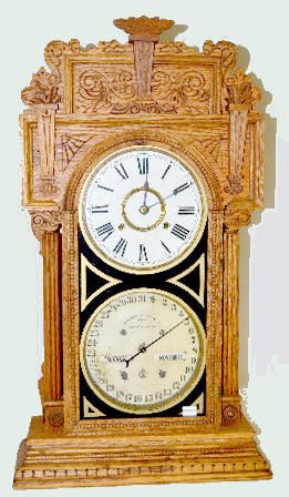 Waterbury Oak Calendar "No. 43" Clock — Antique Clocks Price Guide