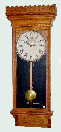 Oak Gilbert No. 14 Wall Regulator Clock — Antique Clocks Price Guide