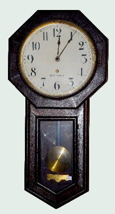 Seth Thomas "Globe" Long Drop Clock — Antique Clocks Price Guide