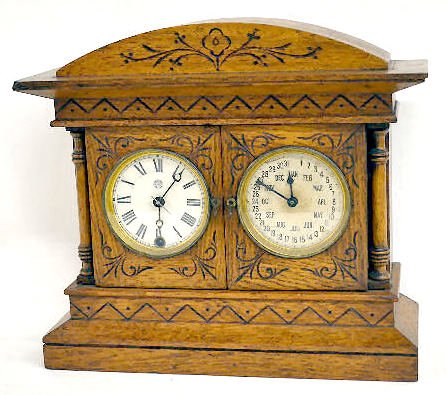 New Haven "Mallard" Calendar Clock — Antique Clocks Price Guide