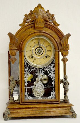 Ansonia Walnut "Windsor" Parlor Clock — Antique Clocks Price Guide