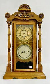 New Haven Oak "Monarch" Calendar Clock — Antique Clocks Price Guide