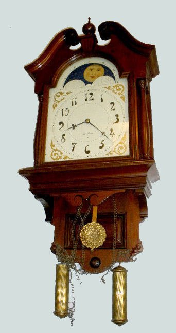 Seth Thomas Mahogany "Lunar" Wall Clock — Antique Clocks Price Guide