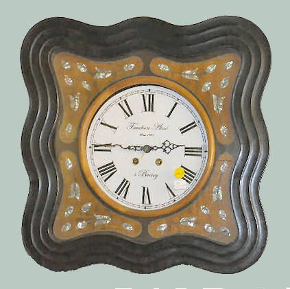 French M.O.P Picture Frame Clock, 1861 — Antique Clocks Price Guide