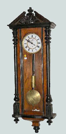 German 1 Weight Wall Regulator Clock — Antique Clocks Price Guide