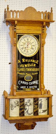 Oak Sidney Advertising Wall Clock — Antique Clocks Price Guide