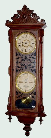 Ithaca Calendar No. 3 Vienna Clock, Walnut — Antique Clocks Price Guide