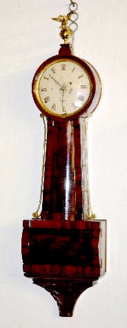 Curtis & Dunning Bow Front Banjo Clock — Antique Clocks Price Guide