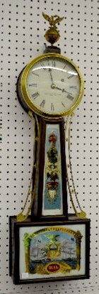 Herschedes Weight Driven Banjo Clock — Antique Clocks Price Guide
