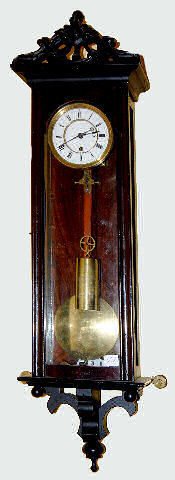 Miniature 1 Weight Vienna Regulator Clock — Antique Clocks Price Guide