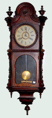 Welch Walnut "No. 5 Kellogg" Regulator Clock — Antique Clocks Price Guide
