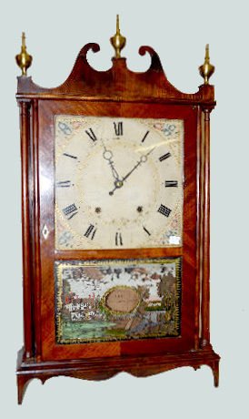 Eli Terry Pillar & Scroll Wood Works Clock — Antique Clocks Price Guide
