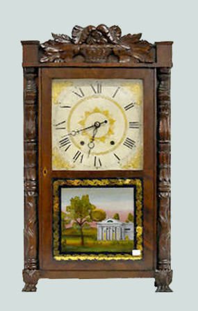 Eli Terry & Sons Wood Works Shelf Clock — Antique Clocks Price Guide