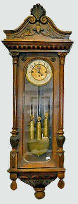 Gustav Becker 3 Weight Vienna Regulator Clock — Antique Clocks Price Guide