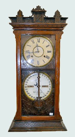 Ithaca "No. 6 1/2 Belgrade" Calendar Shelf Clock — Antique Clocks Price Guide