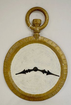 Antique Cast Iron Watch Sign for Advertising — Antique Clocks Price Guide