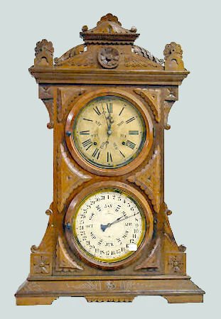 Welch Spring & Co. "Audran B.W." Calendar Clock — Antique Clocks Price Guide