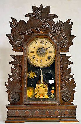 Gilbert Oak "Laurel" Kitchen Clock — Antique Clocks Price Guide