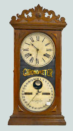 Ithaca No. 10 Farmers Calendar Clock, Walnut — Antique Clocks Price Guide