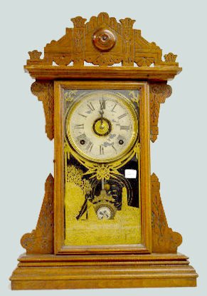 EN Welch Walnut Kitchen Clock — Antique Clocks Price Guide