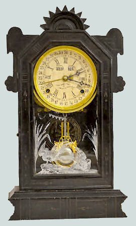 Empire Clock Co. Shelf Calendar Clock — Antique Clocks Price Guide